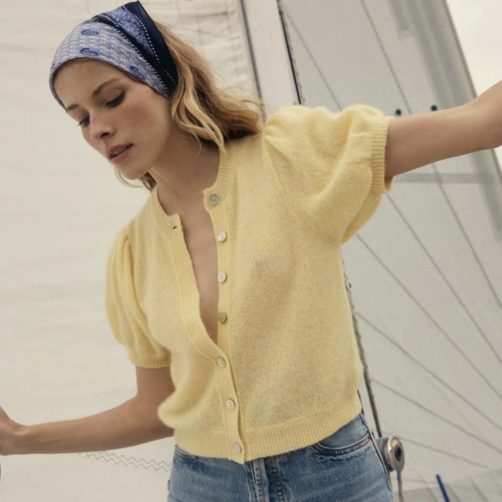 Doen Anisa Cardigan Sweater in Dandelion